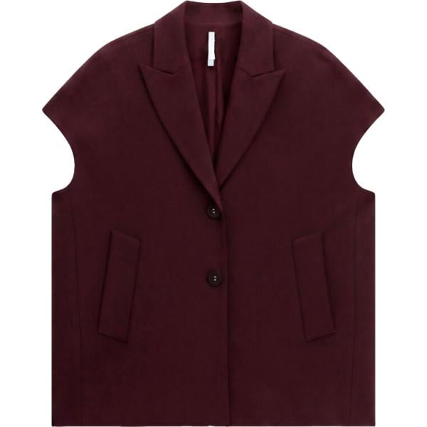 Gilet da donna in marrone scuro geometrica Imperial