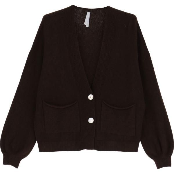 cardigans Imperial marrone tinta unita