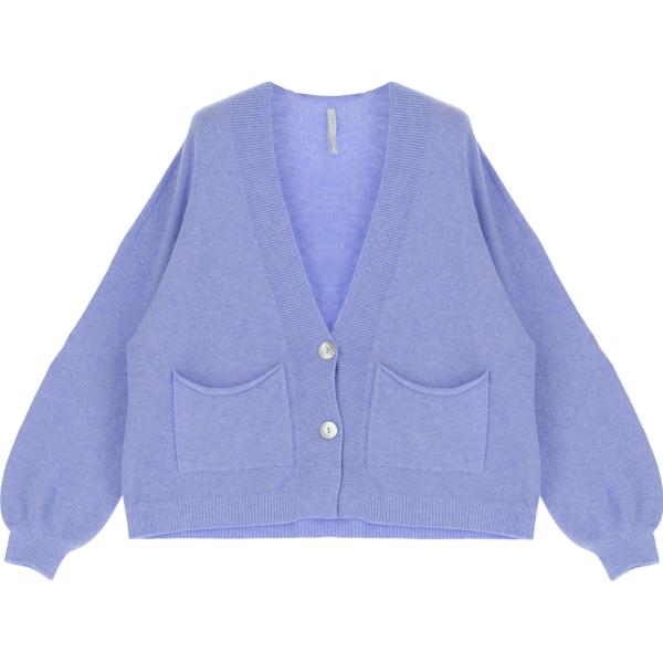 cardigans Imperial blu tinta unita