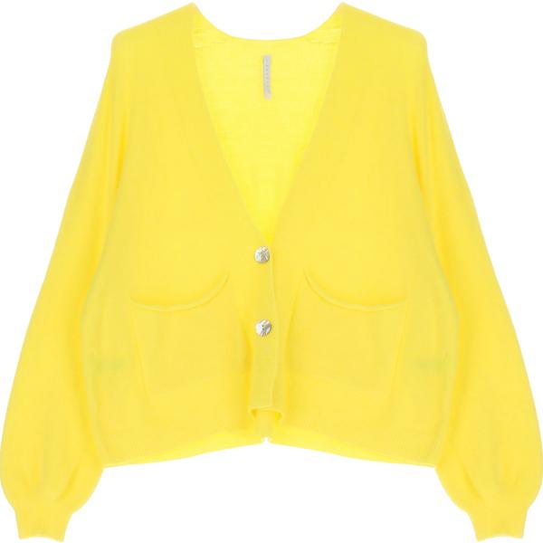 cardigans Imperial giallo tinta unita