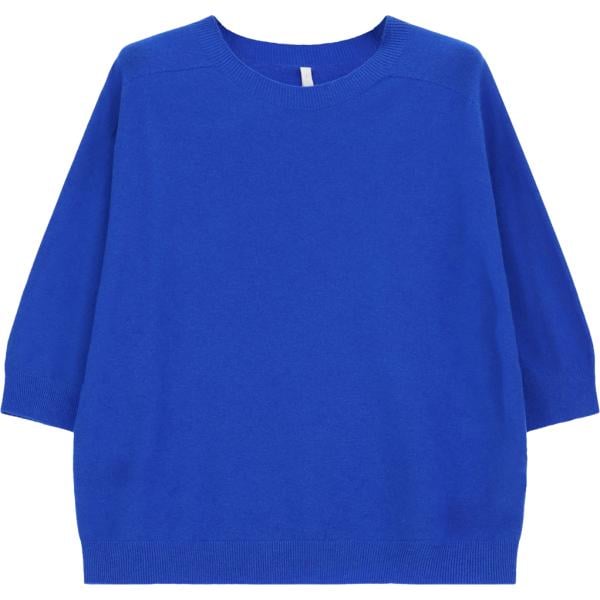 Maglione da donna in blu medio girocollo Imperial
