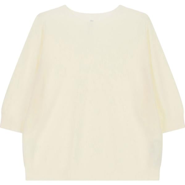 Maglione da donna in bianco avorio girocollo Imperial