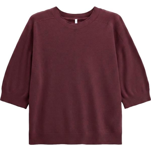 Maglione da donna in marrone scuro girocollo Imperial
