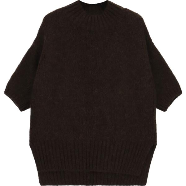 Maglione da donna lavorato a maglia collo a polo a maniche corte Imperial
