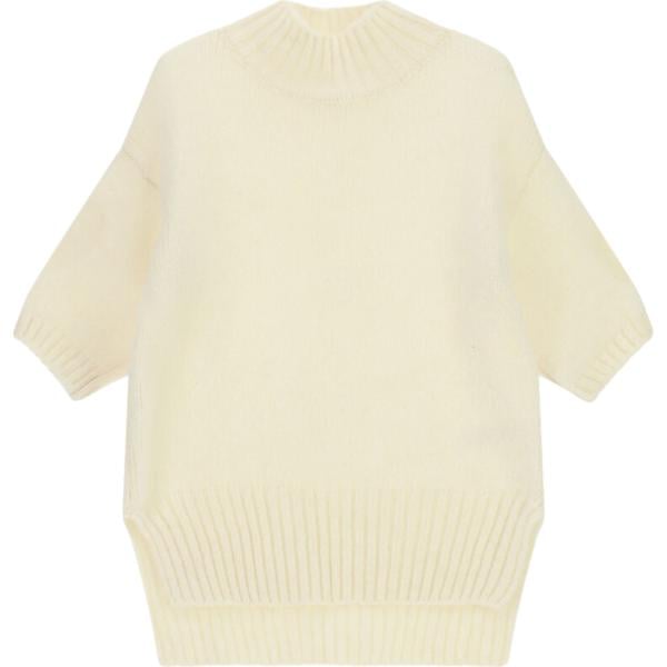 Maglione da donna lavorato a maglia collo a polo a maniche corte Imperial