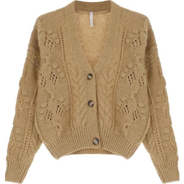 cardigans Imperial marrone tinta unita