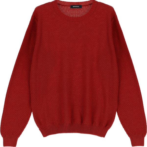 pullovers Imperial rosso tinta unita