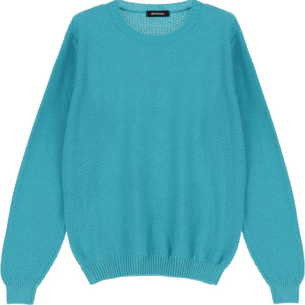 pullovers Imperial blu tinta unita