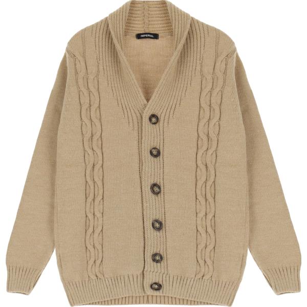 cardigans Imperial marrone tinta unita