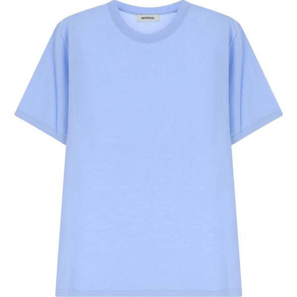 t-shirt Imperial blu tinta unita