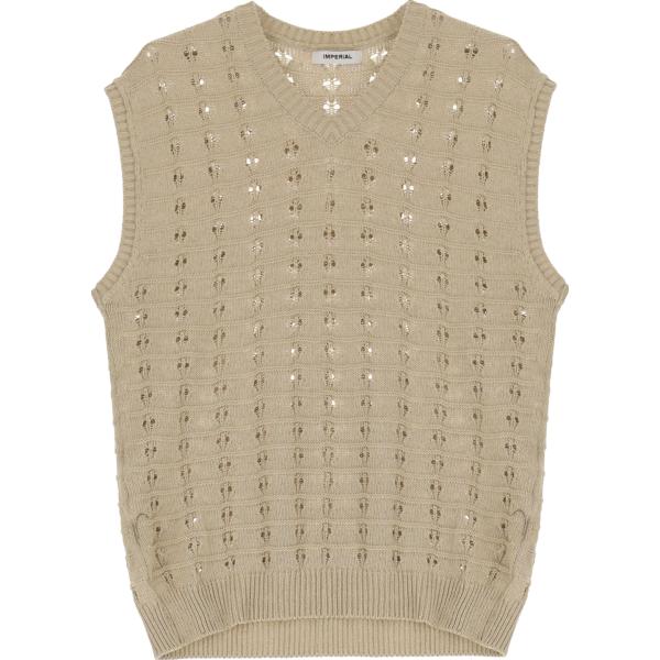 gilet Imperial marrone tinta unita