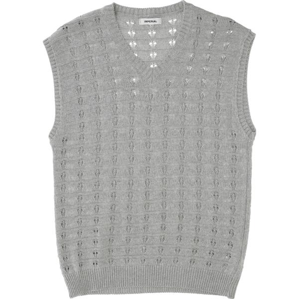 gilet Imperial grigio tinta unita