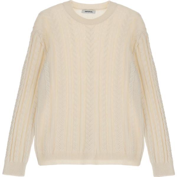 pullovers Imperial marrone tinta unita