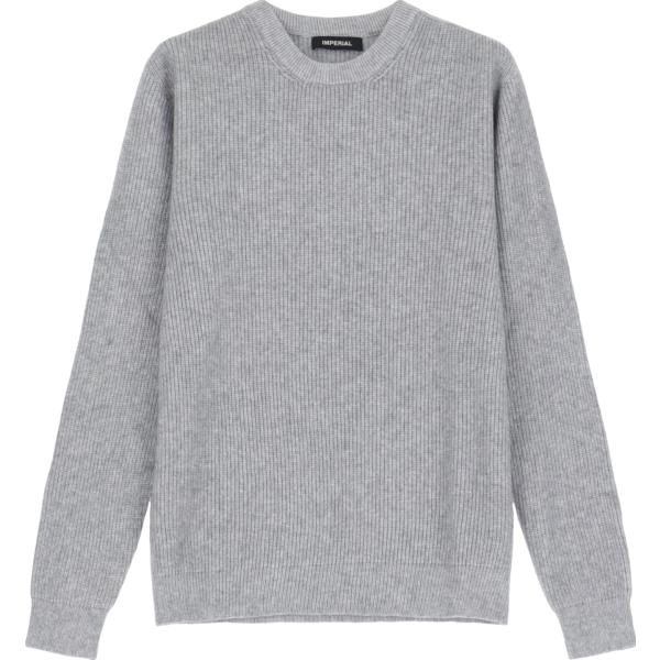 pullovers Imperial grigio tinta unita