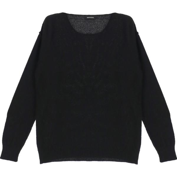 pullovers Imperial nero tinta unita