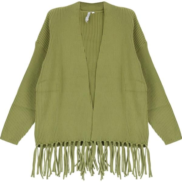 cardigans Imperial verde tinta unita