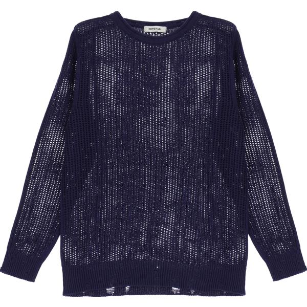 pullovers Imperial blu tinta unita
