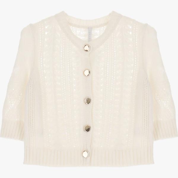 cardigans Imperial bianco tinta unita