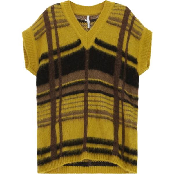 maglieria Imperial marrone a quadri