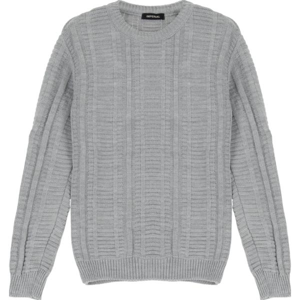 pullovers Imperial grigio tinta unita