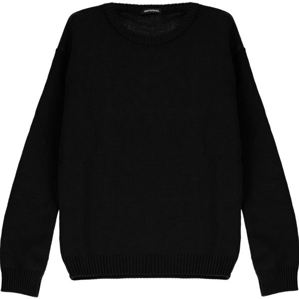 pullovers Imperial nero tinta unita