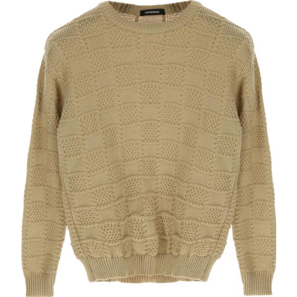 pullovers Imperial marrone tinta unita