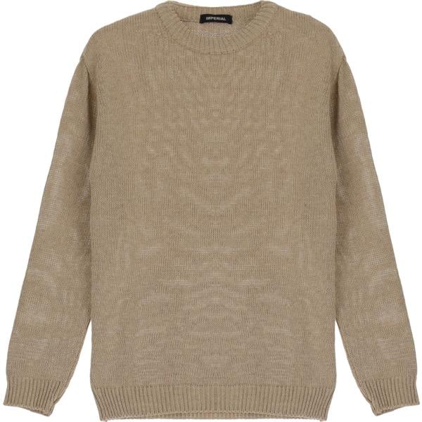 pullovers Imperial marrone tinta unita