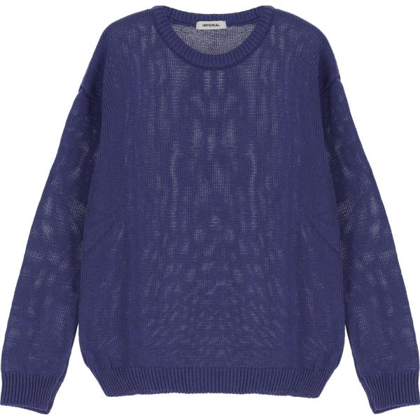 pullovers Imperial blu tinta unita