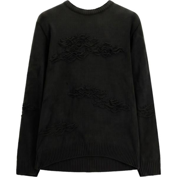 Maglione da uomo in nero pece girocollo Imperial