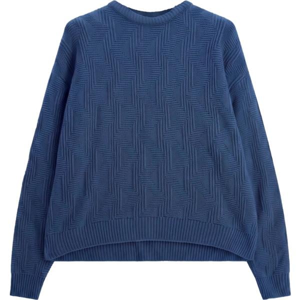 Maglione da uomo in blu scuro girocollo Imperial
