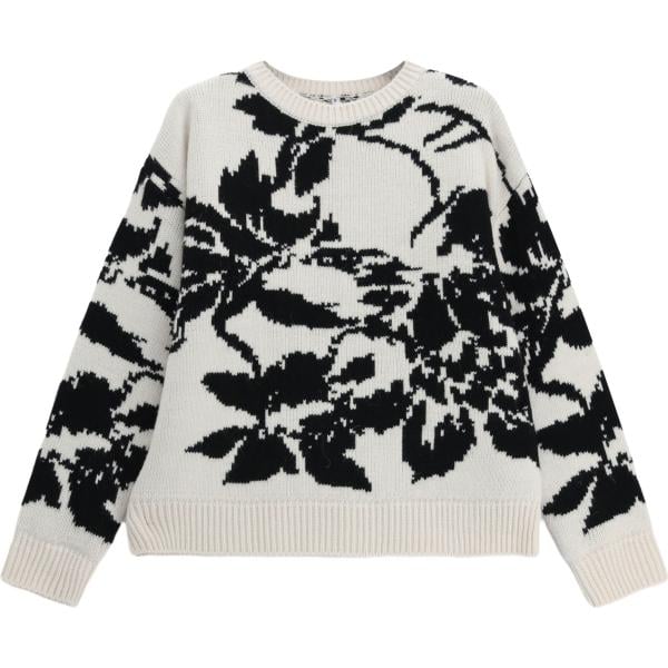 Maglione da donna con stampe girocollo a maniche lunghe Imperial