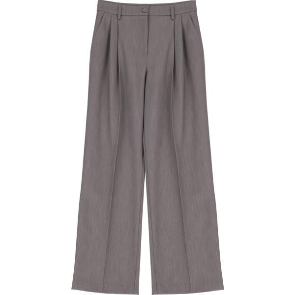pantaloni a palazzo Imperial grigio tinta unita
