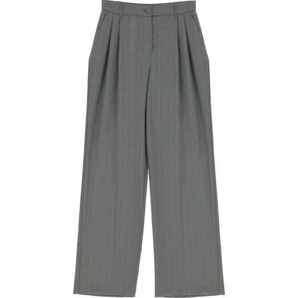 pantaloni a palazzo Imperial grigio a righe