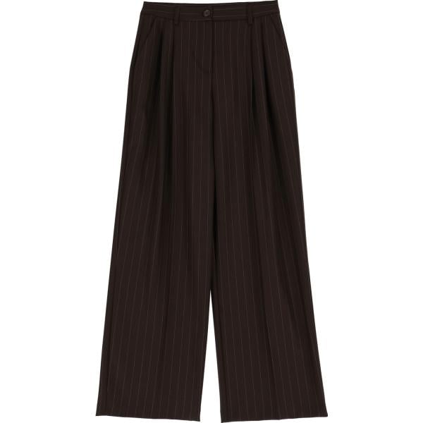 pantaloni a palazzo Imperial marrone a righe