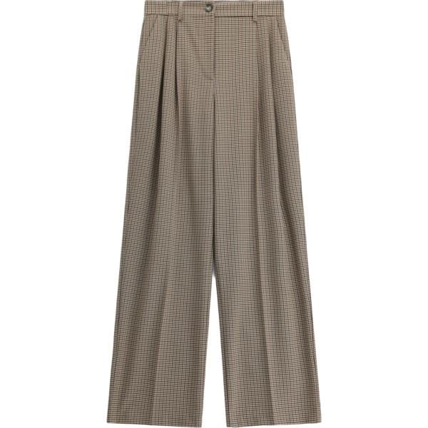 pantaloni a palazzo Imperial verde con stampe