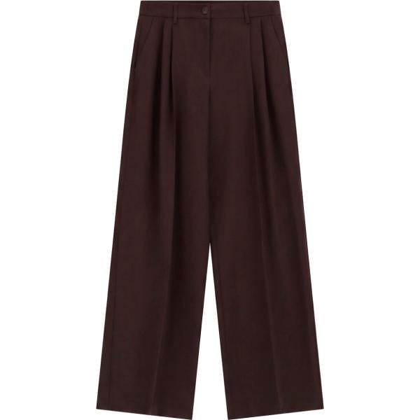 pantaloni a palazzo Imperial marrone
