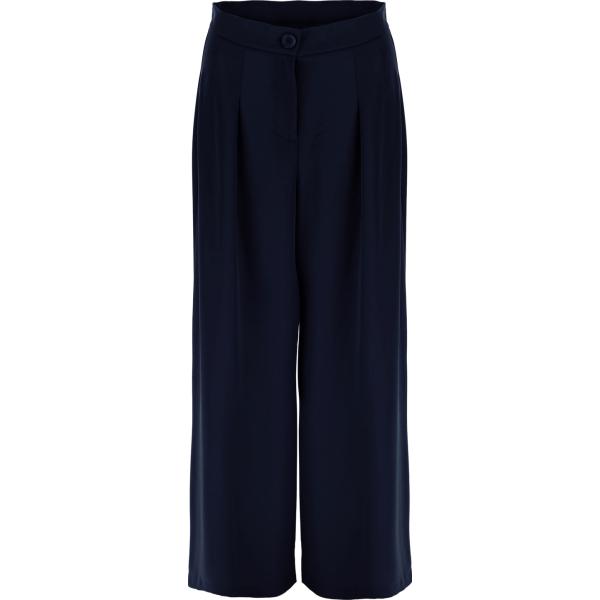 pantaloni a palazzo Imperial blu tinta unita