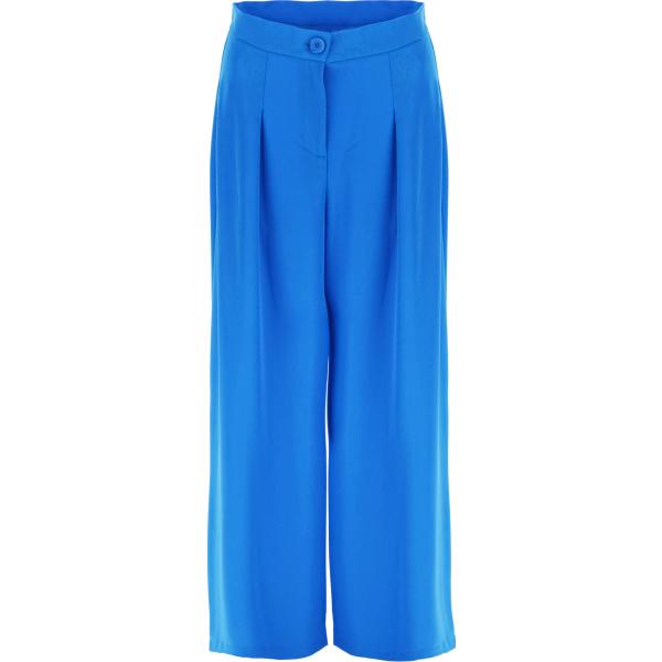 pantaloni a palazzo Imperial blu tinta unita