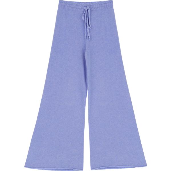 pantaloni a palazzo Imperial blu tinta unita