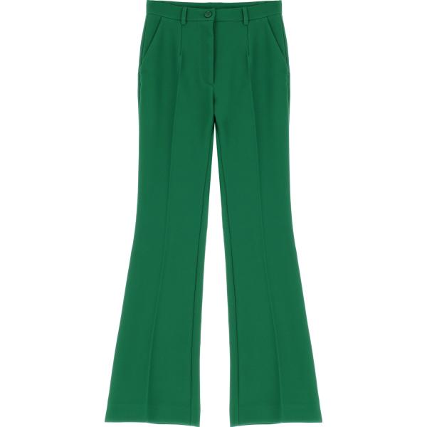 pantaloni Imperial verde tinta unita