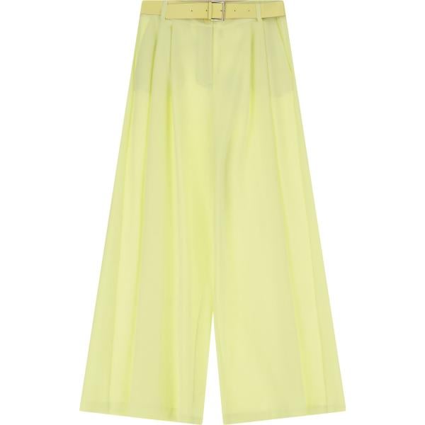 pantaloni a palazzo Imperial giallo tinta unita