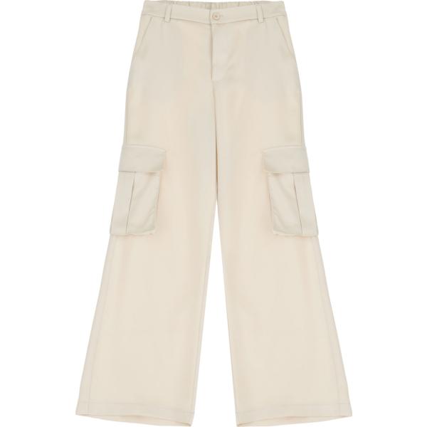 pantaloni cargo Imperial bianco tinta unita