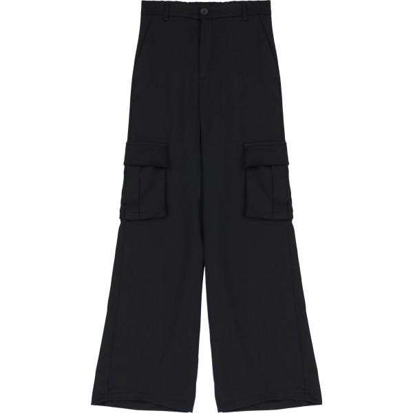 pantaloni cargo Imperial nero tinta unita