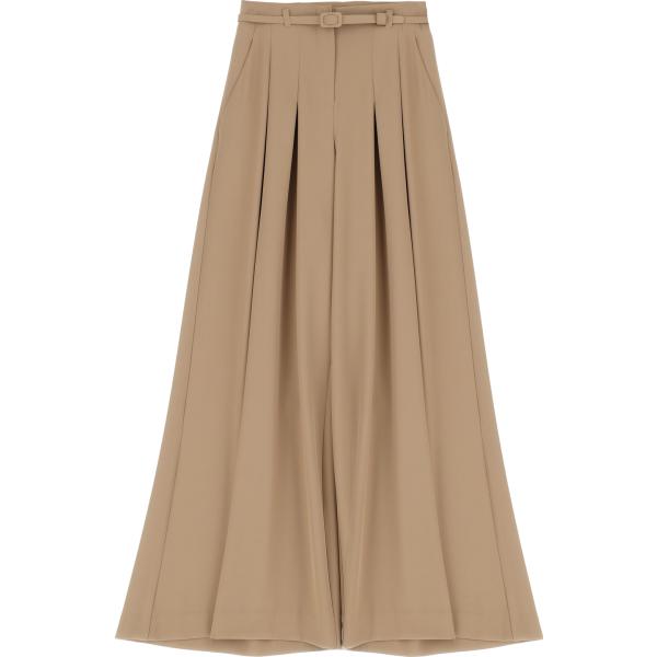 pantaloni a palazzo Imperial marrone tinta unita