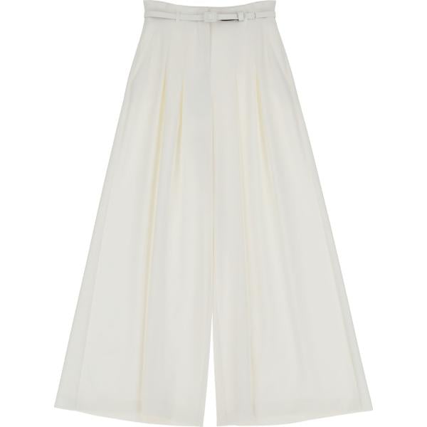 pantaloni a palazzo Imperial bianco tinta unita