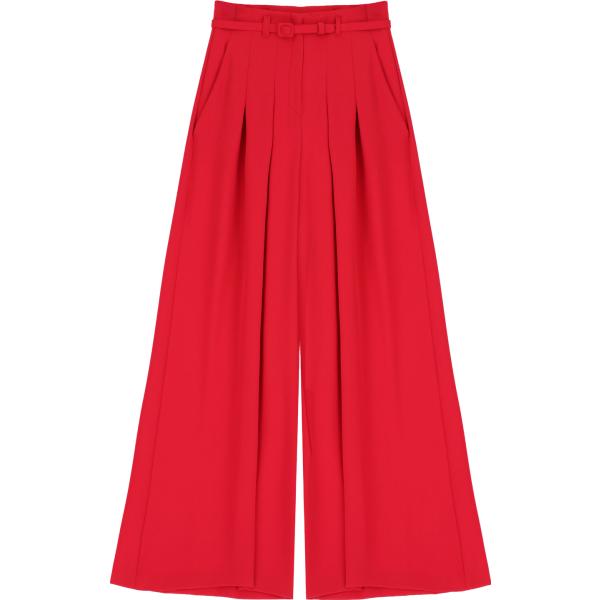 pantaloni a palazzo Imperial rosso