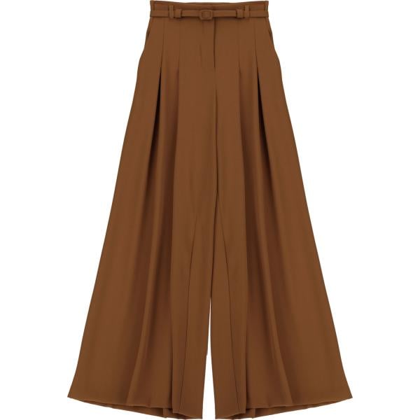 pantaloni a palazzo Imperial marrone