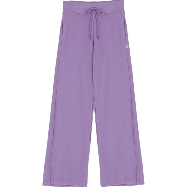 pantaloni a palazzo Imperial viola tinta unita
