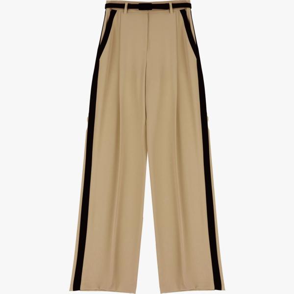 pantaloni a palazzo Imperial marrone