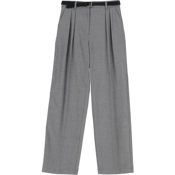 pantaloni a palazzo Imperial grigio a righe